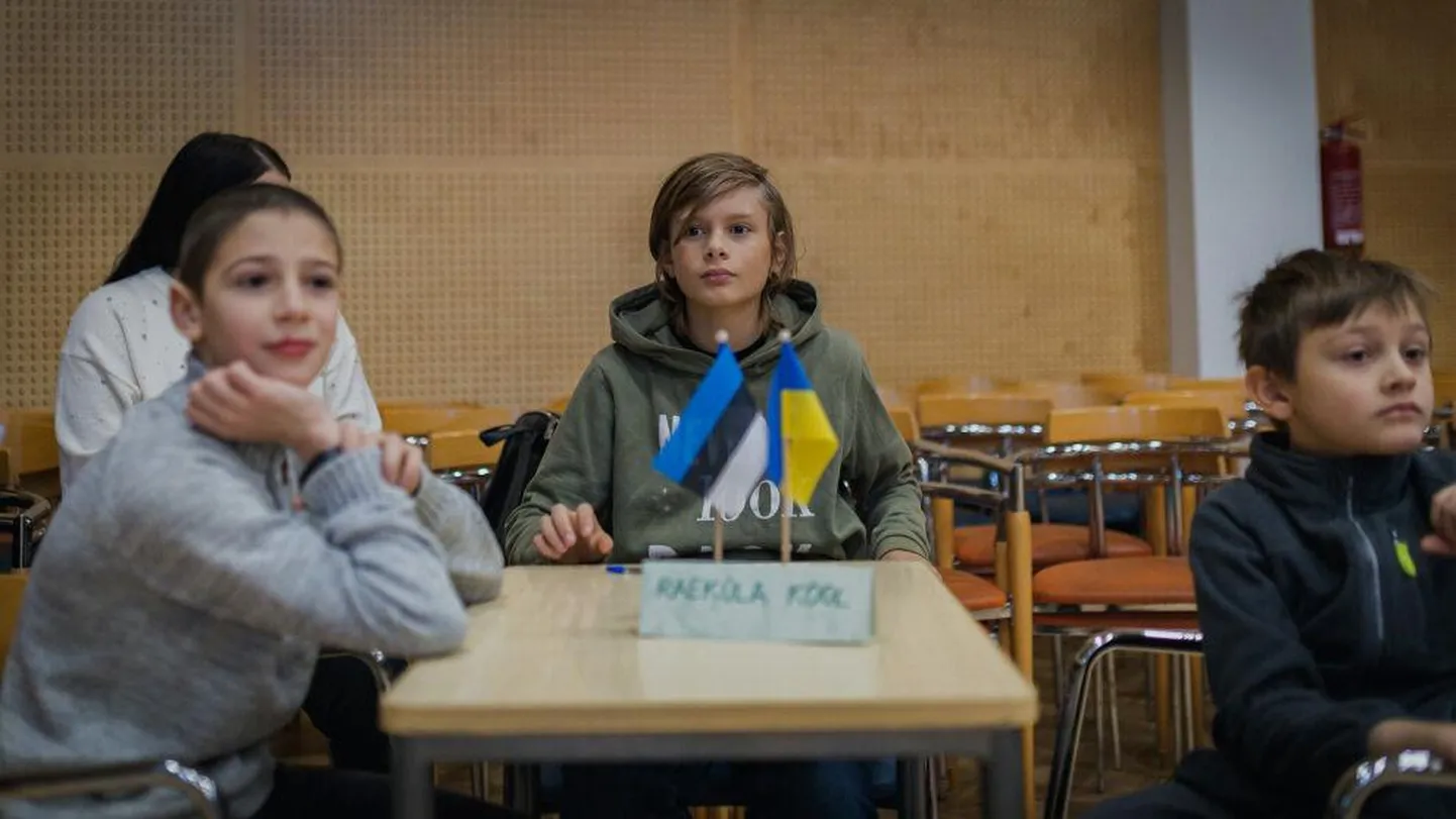 Raeküla kooli võistkond viktoriinil.