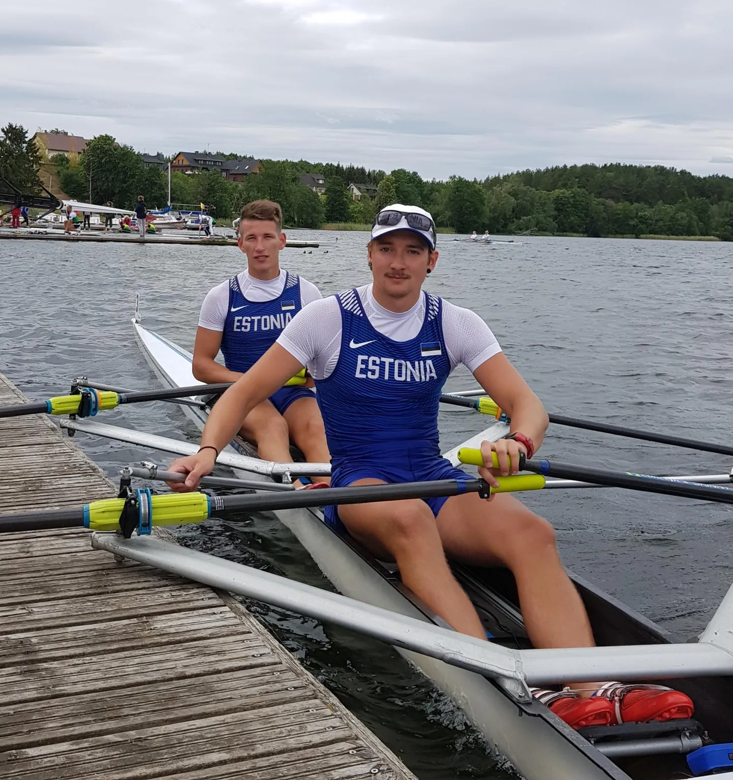 Leedus teist korda U23 MM-normi täitnud Mikhail Kushteyn ja Johann Poolak (esiplaanil).