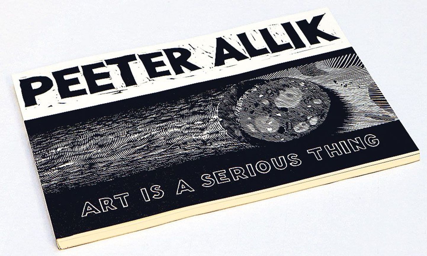 Peeter Alliku graafikaloomingut tutvustavasse raamatusse «Art is a serious thing» mõõtmetega 21 x 14,7 cm on koondatud suurem osa tema suuremõõtmelisest graafikast.