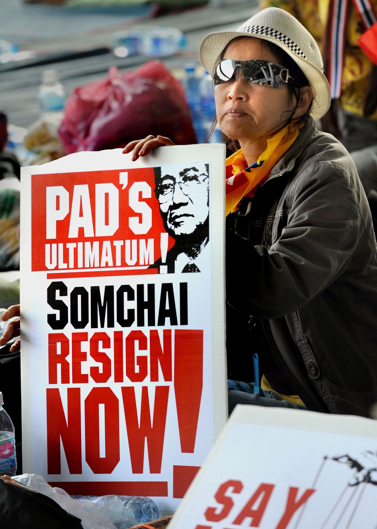 Tai valitsusvastane protestija nõuab Suvarnabhumi rahvusvahelises lennujaamas peaministri tagasiastumist.