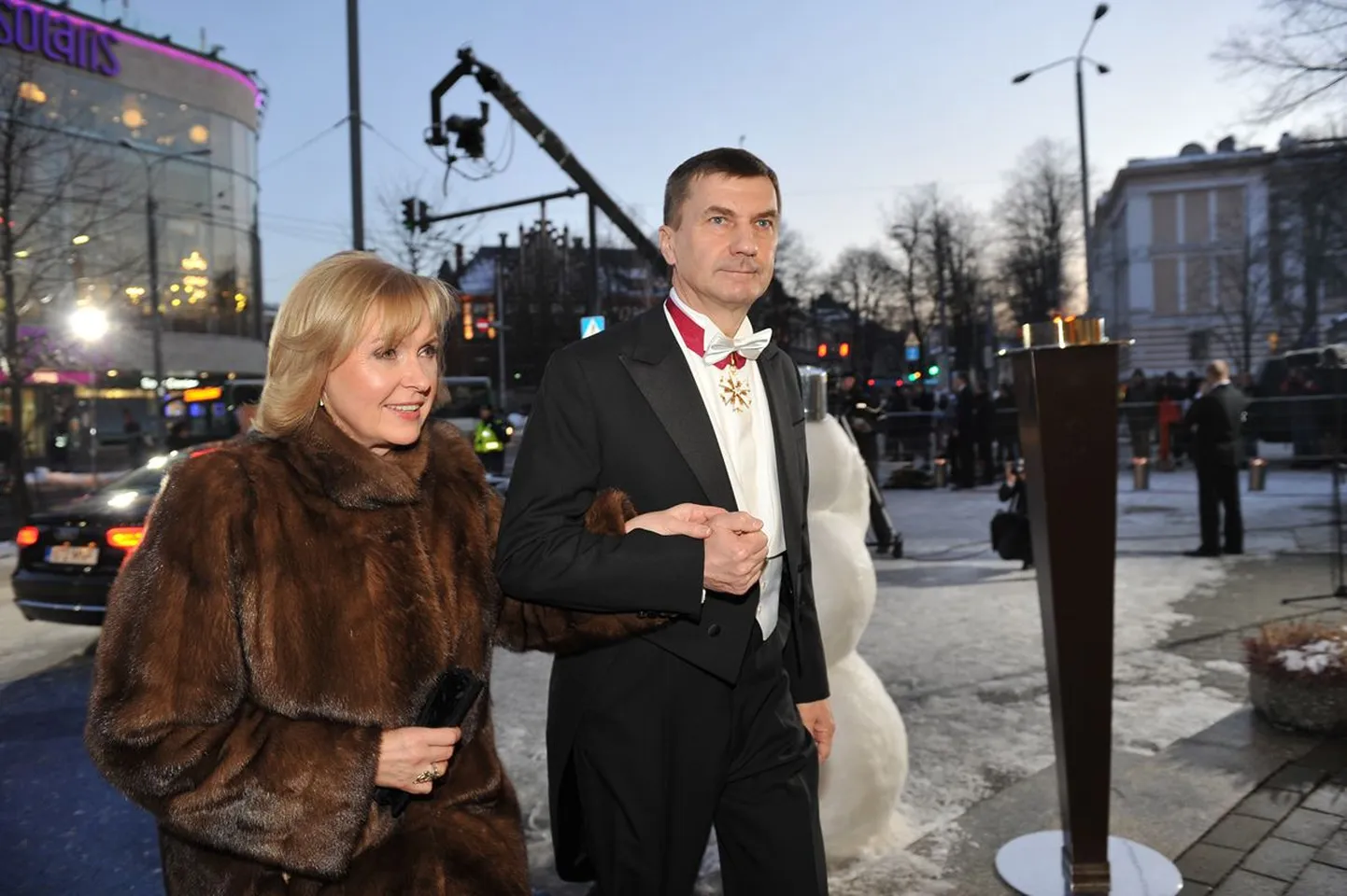 Presidendi vastuvõtule saabujad