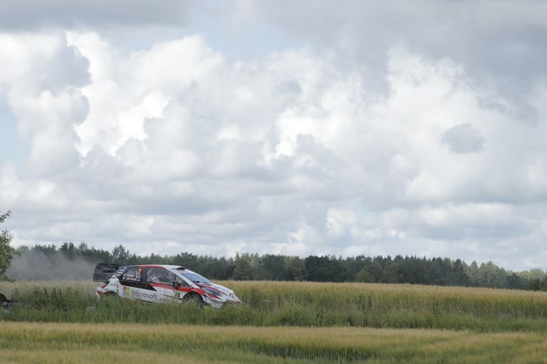 Ott Tänak ja Martin Järveoja Rally Estonia 2019 testikatsel.