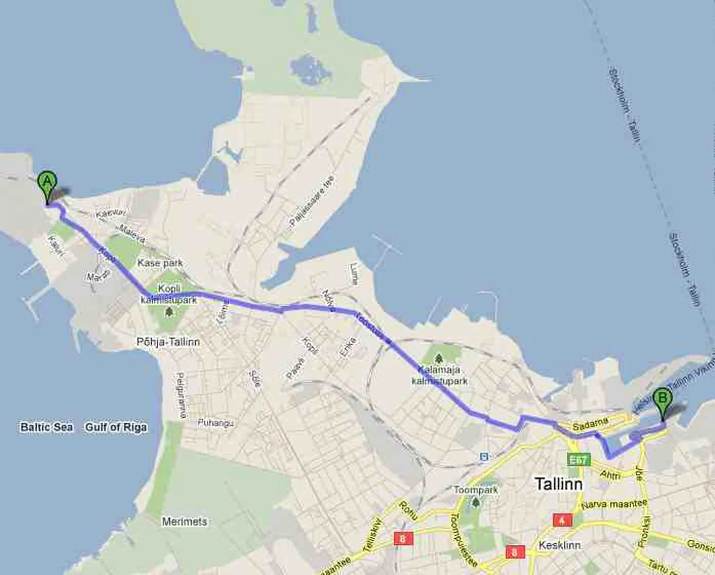 See marsruut on 7,3 kilomeetrit pikk, kuid raskeveokitele keelatud.