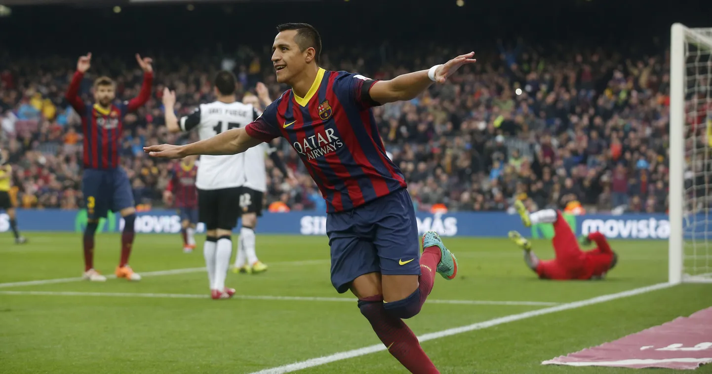 Alexis Sanchez 2014. aastal Barcelona särgis.
