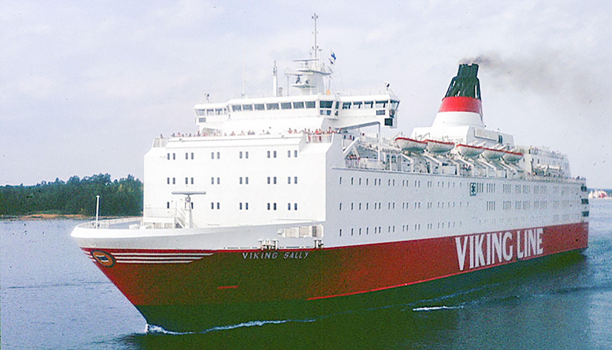 Prāmis "Viking Sally" no 1980. līdz 1990. gadam.