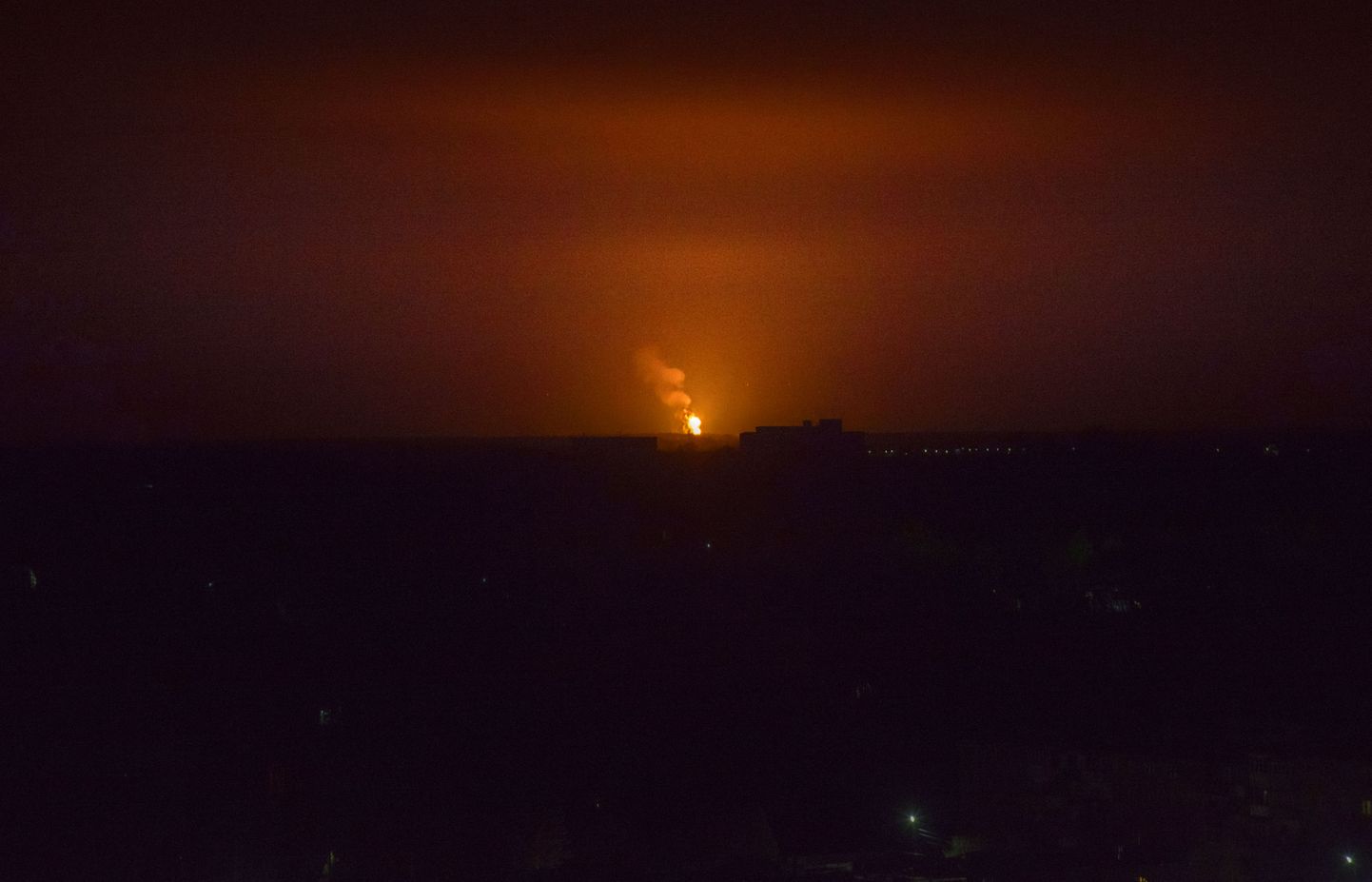 Raketirünnak Ukrainale 11. apriili hommikul. Foto on illustreeriv.