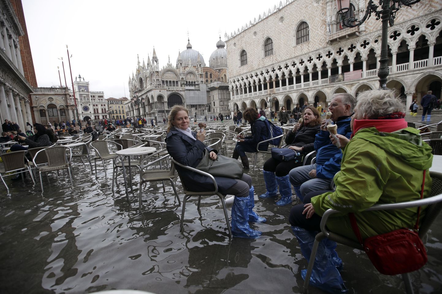 Plūdi Venēcijā, Svētā Marka laukumā