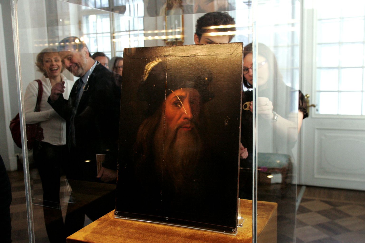 Renessanssgeeniuse Leonardo da Vinci väidetav autoportree Kadrioru kunstimuuseumis.