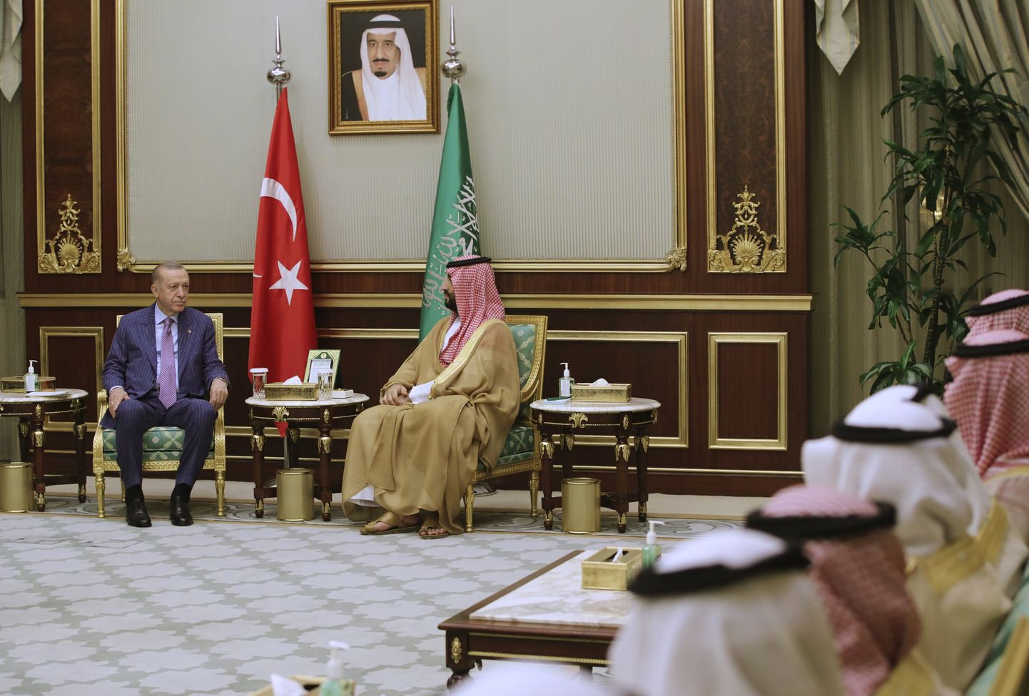 Tügri president Recep Tayyip Erdogan ja Saudi Araabia kroonprints Mohammed bin Salman.