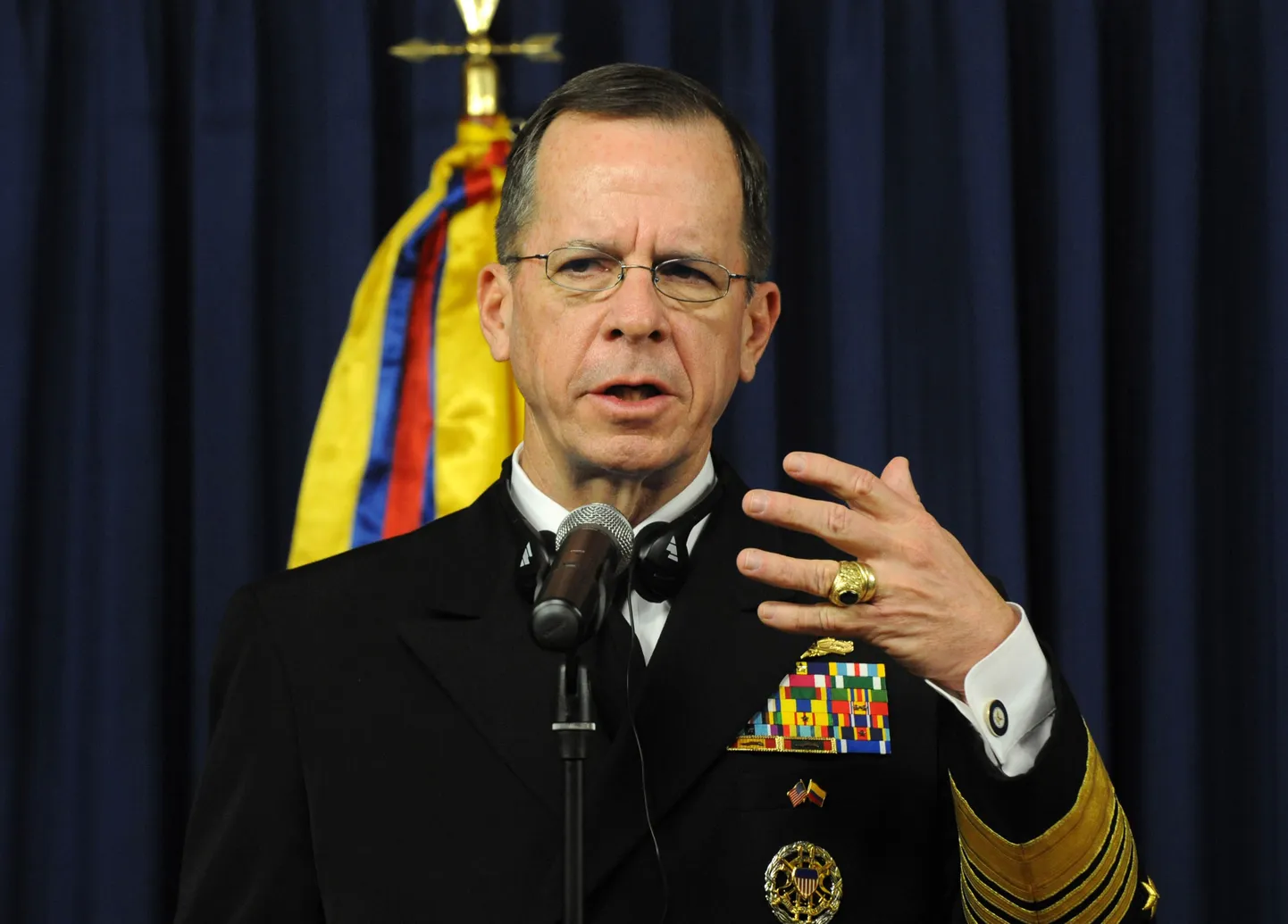 USA relvajõudude staabiülemate ühendkomitee esimees admiral Michael Mullen.