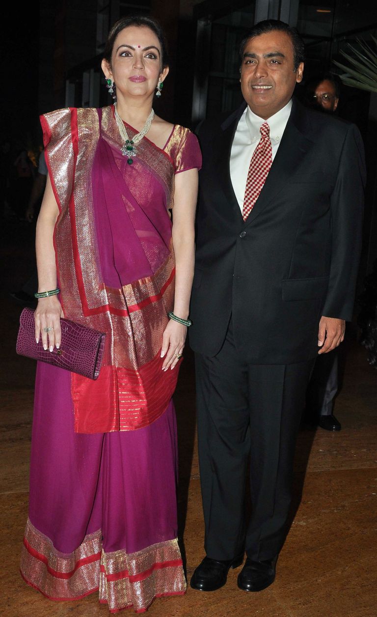 Mukesh Ambani ja  ta naine Nita Ambani