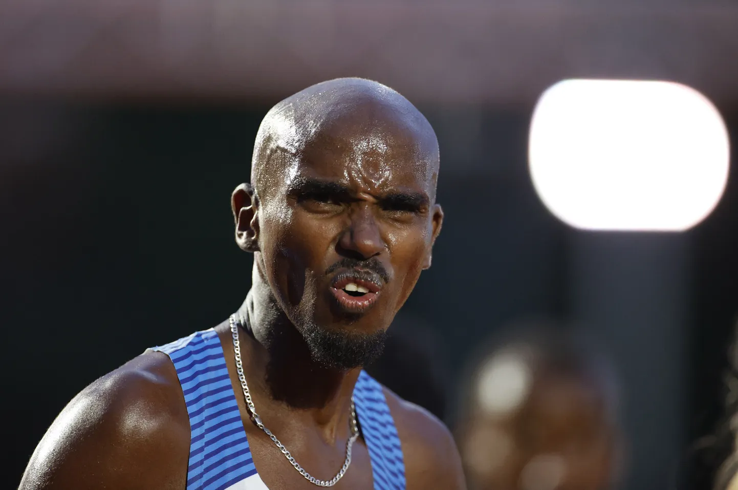 Mo Farah pärast ebaõnnestunud jooksu.