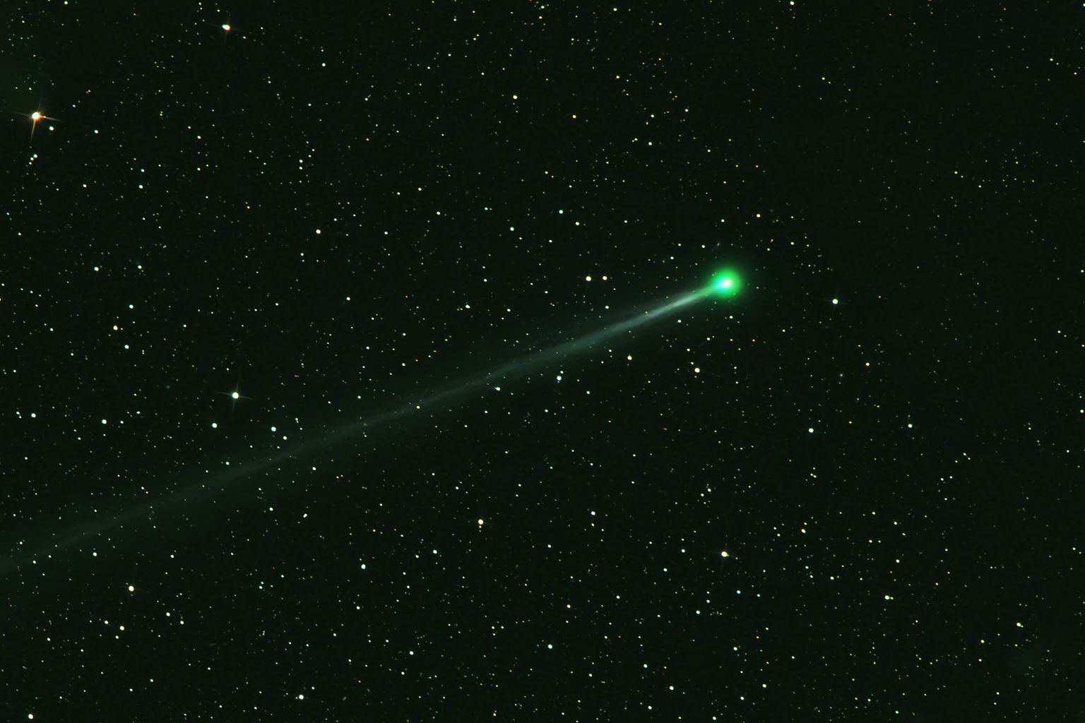 Roheline komeet. Pilt on illustratiivne.
