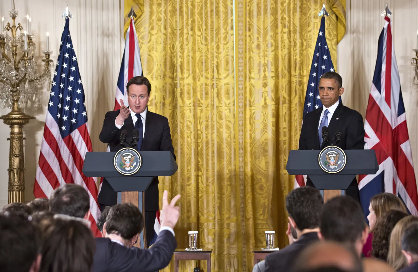 David Cameron ja Barack Obama pärast kohtumist Valges Majas.