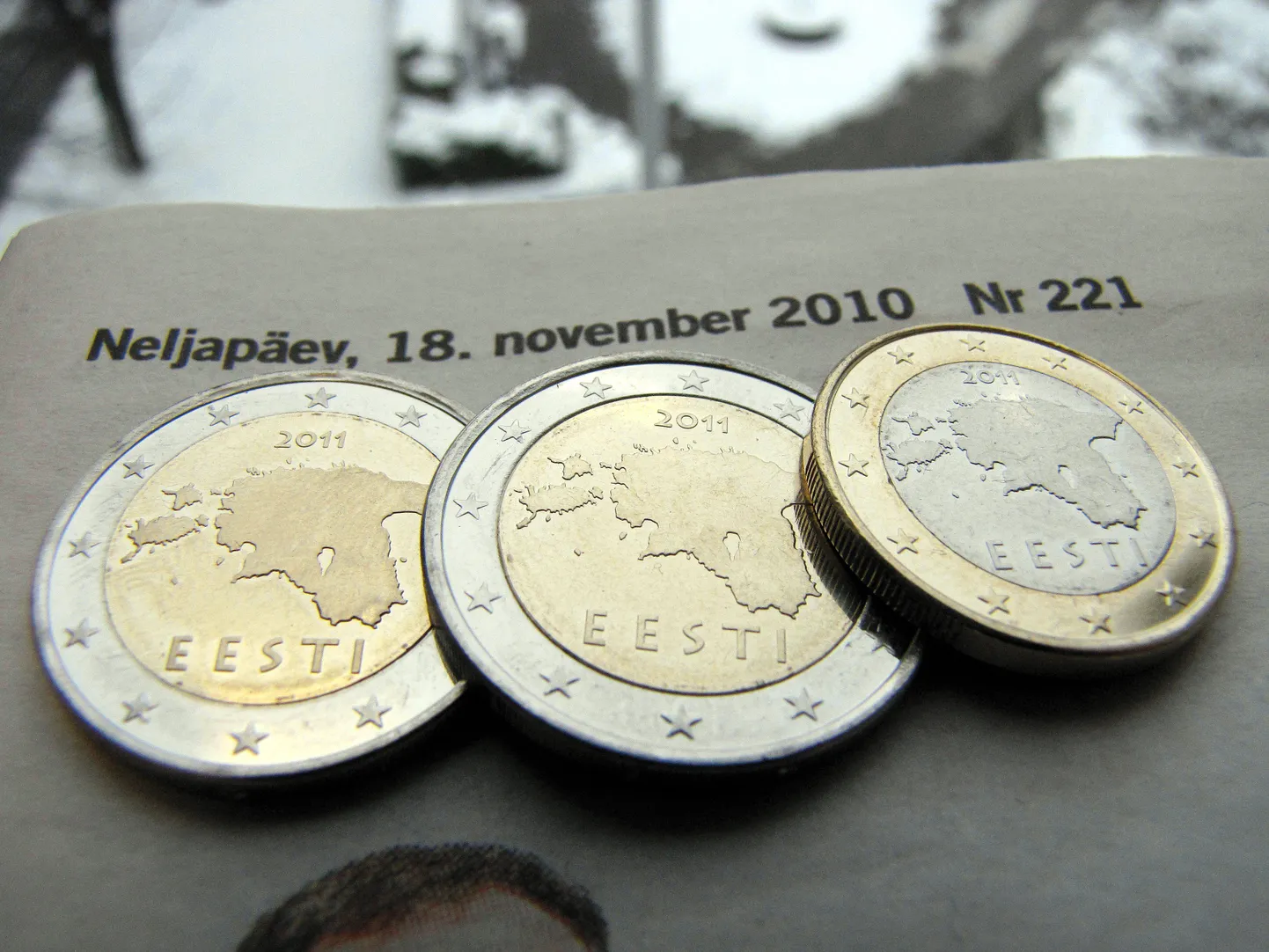Eesti euromündid.