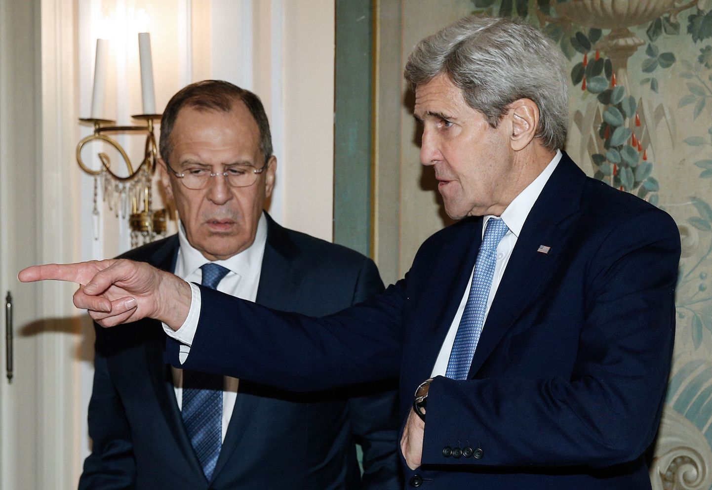 Vene välisminister Sergei Lavrov ja tema USA kolleeg John Kerry