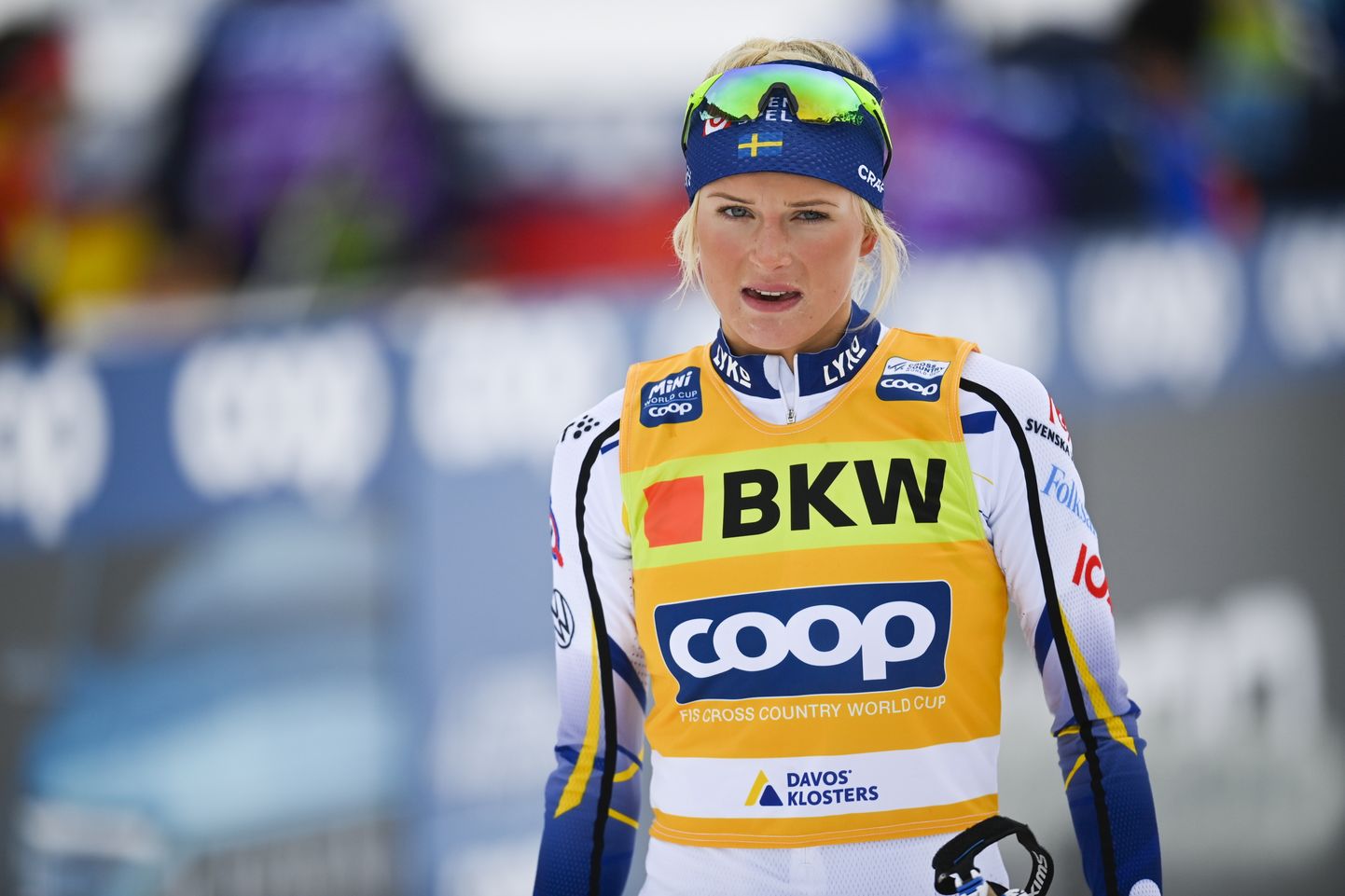 Rootsi murdmaasuusataja Frida Karlsson. Ta on Tour de Ski üks favoriite.