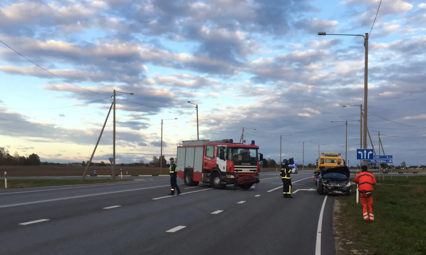 Liiklusõnnetus Pajusi ristil.
