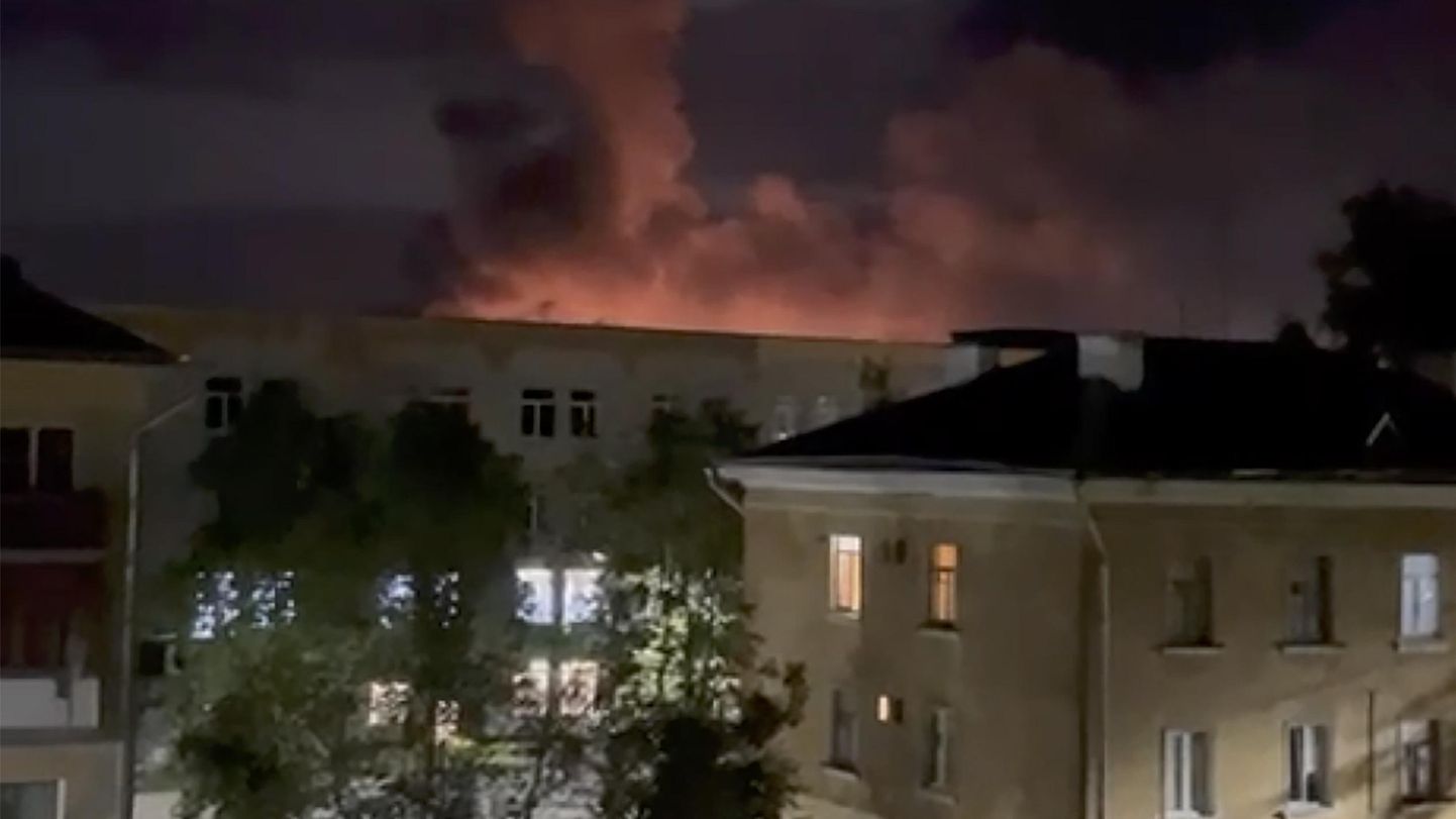 Удар по аэродрому в Пскове был нанесен ночью