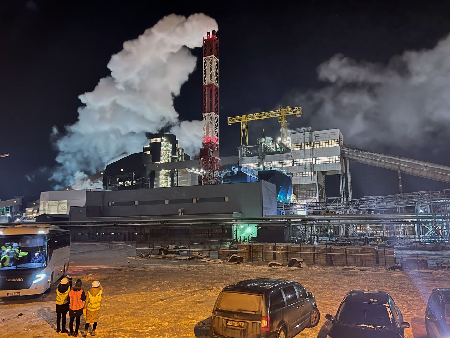 Производство сланцевых масел "Eesti Energia" в Аувере.