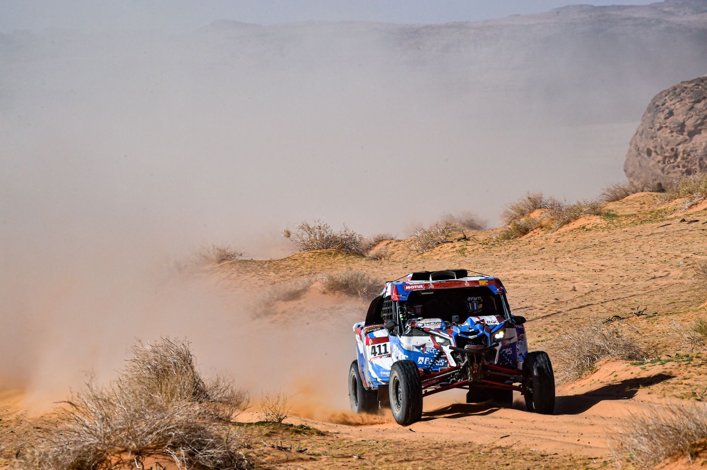 Sergei Kariakin ja Anton Vlasiuk eelmise aasta Dakari rallil.
