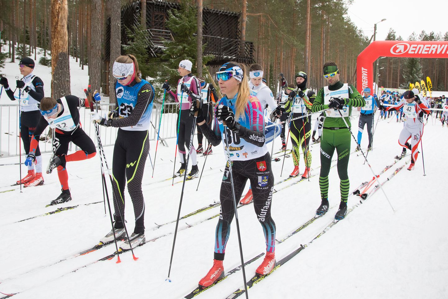 Если в феврале прошлого года в Паннъярве снега для проведения марафона было достаточно, то нынче его нет вообще.