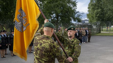 UUS PEALIK ⟩ Kaitseliidu Sakala maleva juhtimise võttis üle major Andrus Põldma