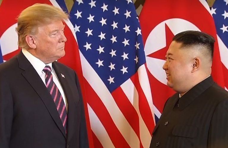 Donald Trump ja Kim Jong-un tippkohtumisel Hanois.