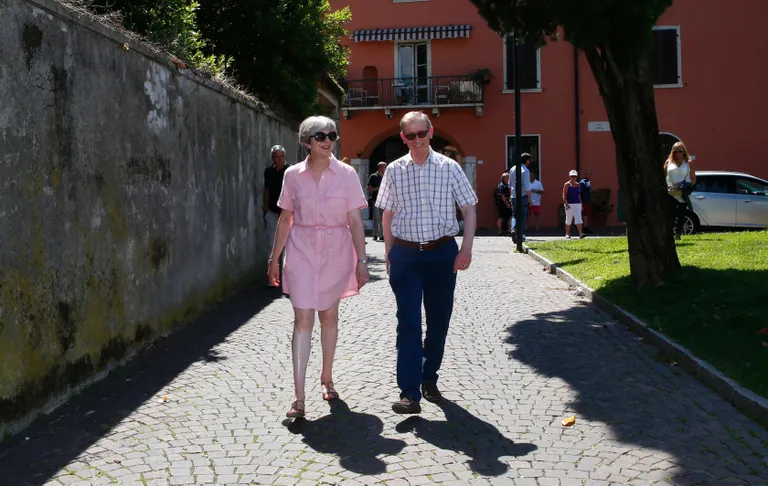Briti peaminister Theresa May ja ta abikaasa Philip May