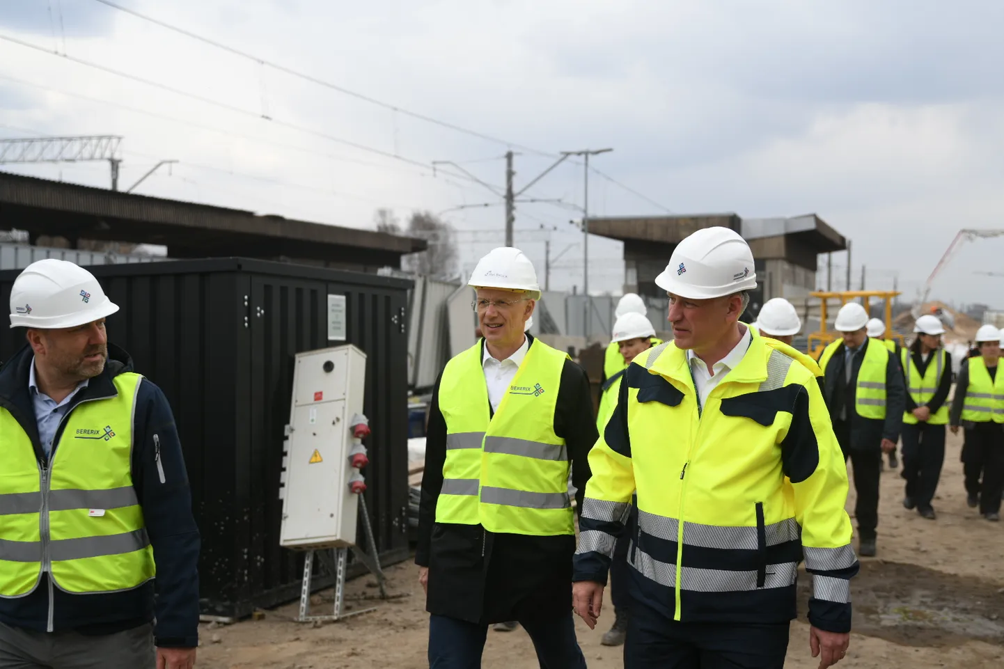 Кришьянис Кариньш посетил строительную площадку международной станции Rail Baltica в Риге