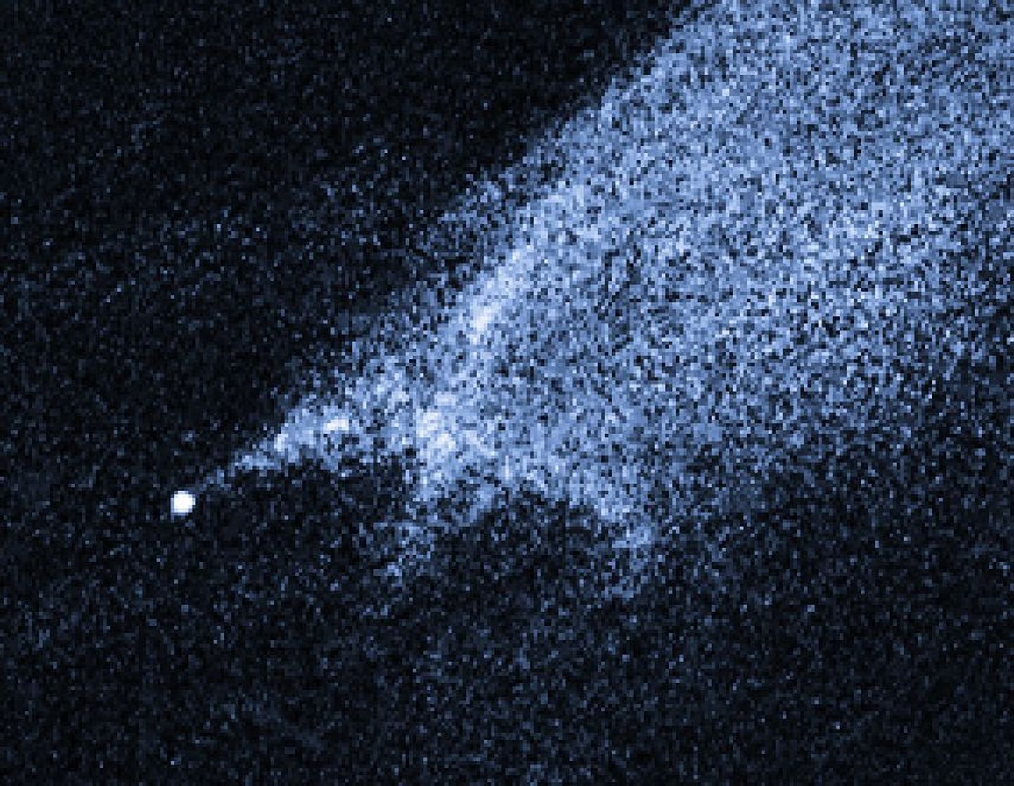 Hubble´i kosmoseteleskoobi pilt oletatavast asteroidide kokkupõrkest