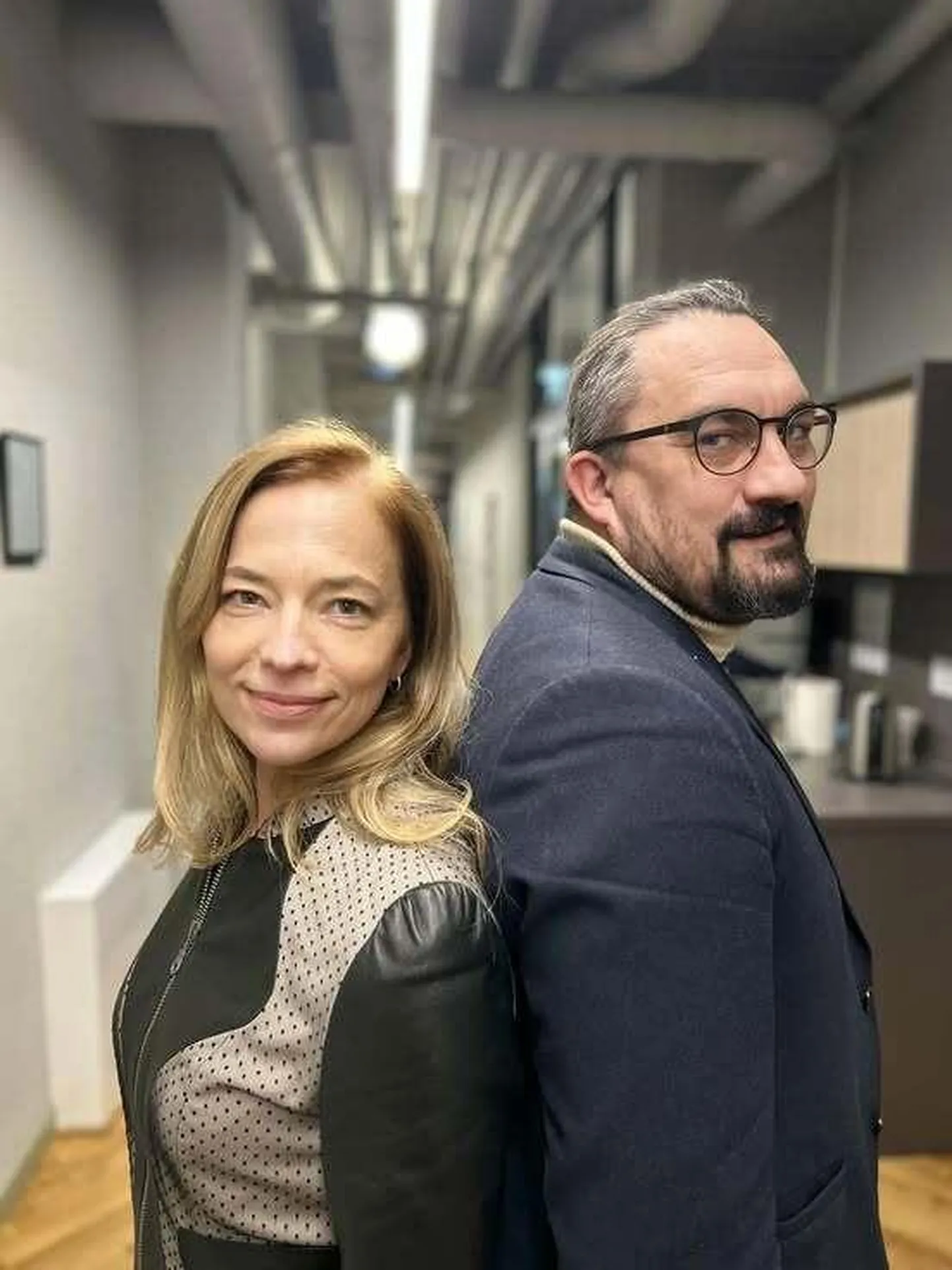 Endine minister Liina Kersna ja koolijuht Urmo Uiboleht