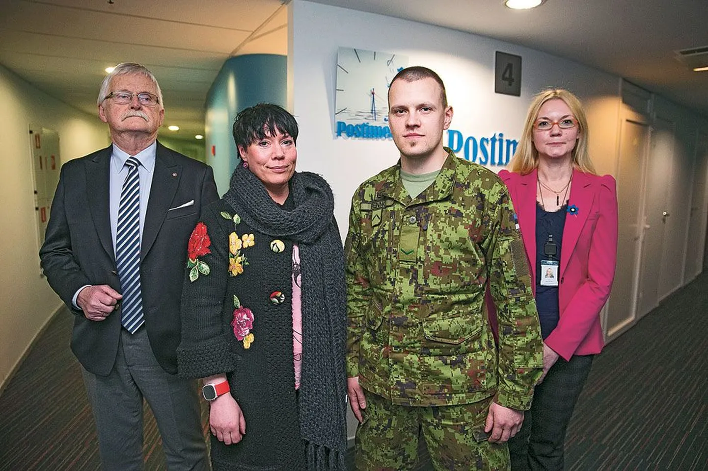 Kaido Pihlakas (vasakult), veebel Jaune Engel, nooremveebel Rasmus Penno ja Anu Rannaveski.
