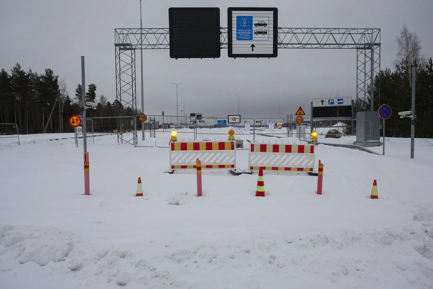 Vaalimaa piiripunkt 14. jaanuaril 2024. a.