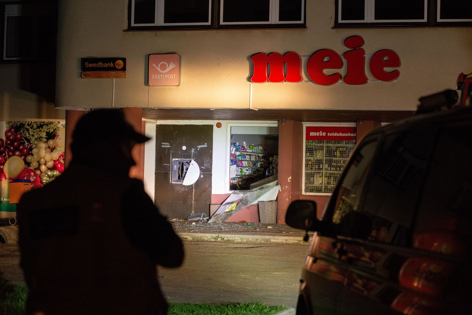 В Аравете взорвали банкомат Swedbank.