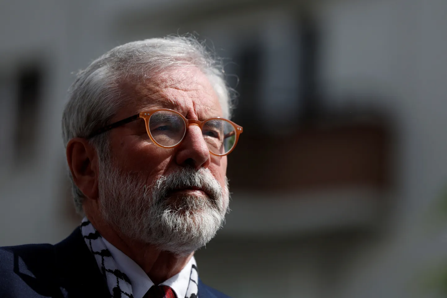 Sinn Féini endine juht Gerry Adams. 30. mai 2025.