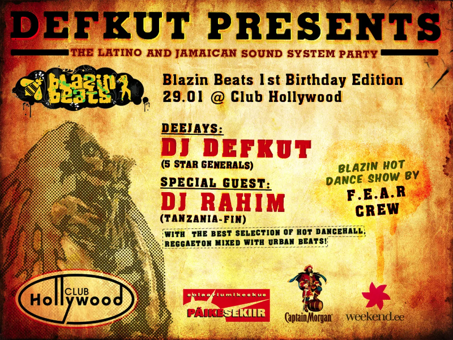 Blazin Beats 1st Birthday Edition sellel reedel Club Hollywoodis