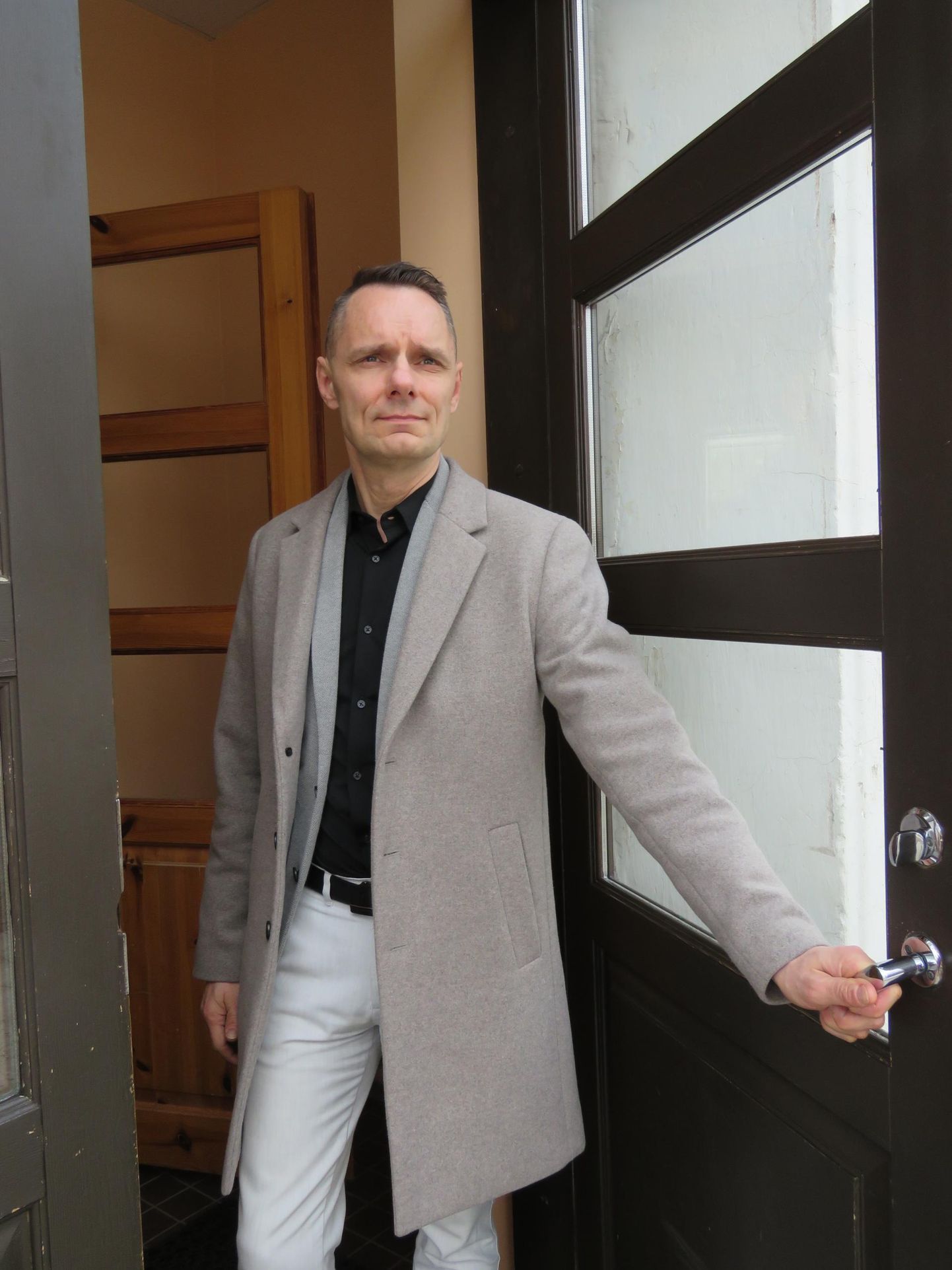 Põlvamaal Kanepi vallas asuva Saverna põhikooli direktor Tiit Tammaru.