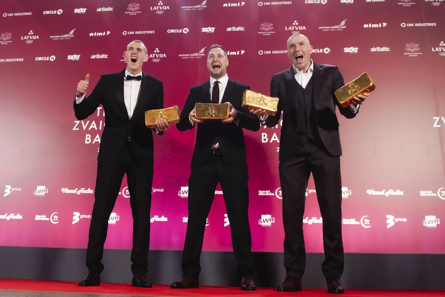 Nauris Miezis, Raimonds Feldmanis un Edgars Krūmiņš