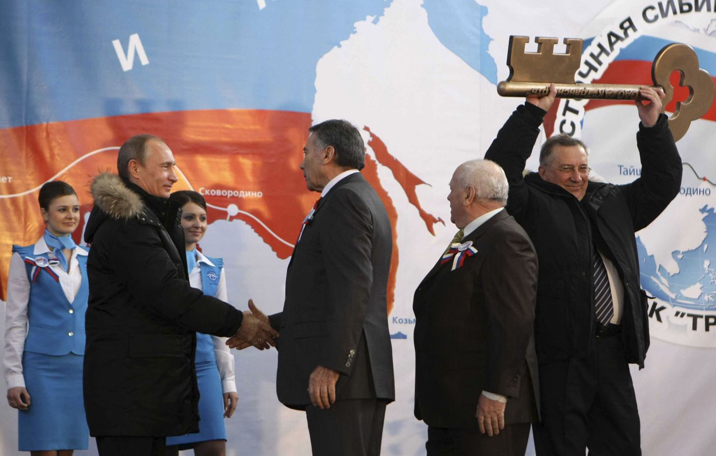 Venemaa president Vladimir Putin täna uue naftaterminali avamistseremoonial.