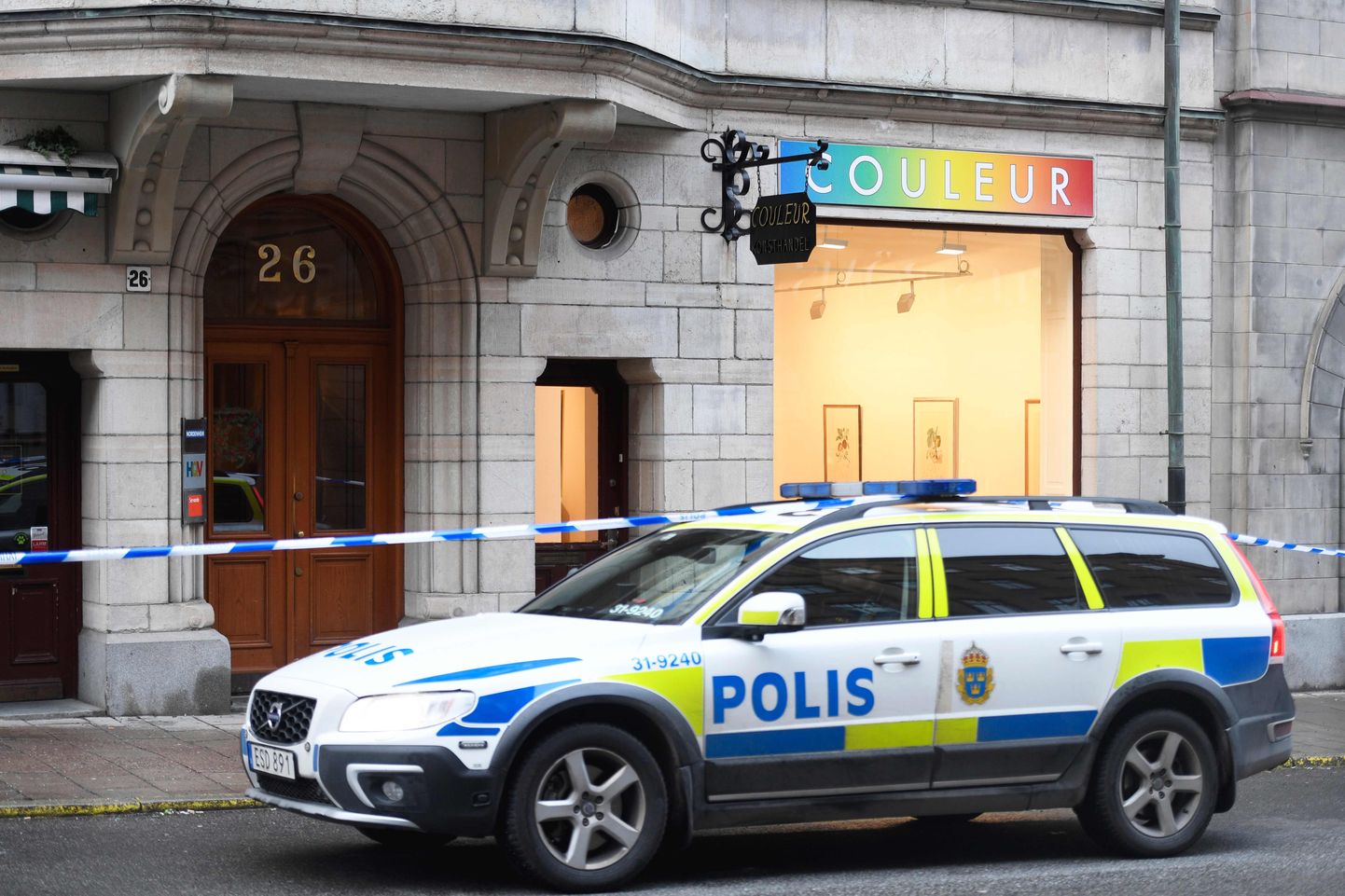 Rootsi politsei Couleur galerii ees.