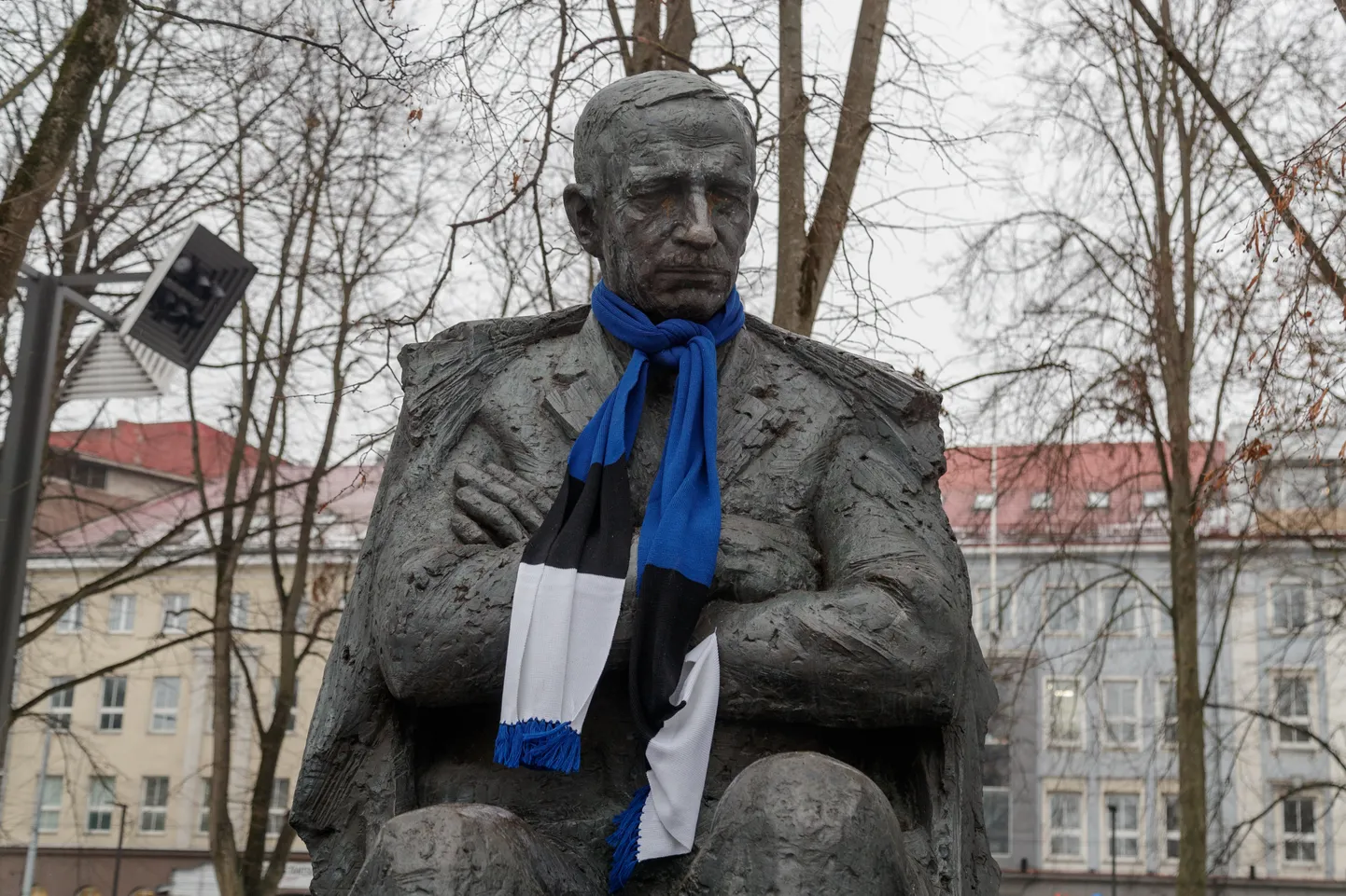 Anton Hansen Tammsaare kuju Tammsaare pargis Tallinnas.  

Foto Mihkel Maripuu, Postimees