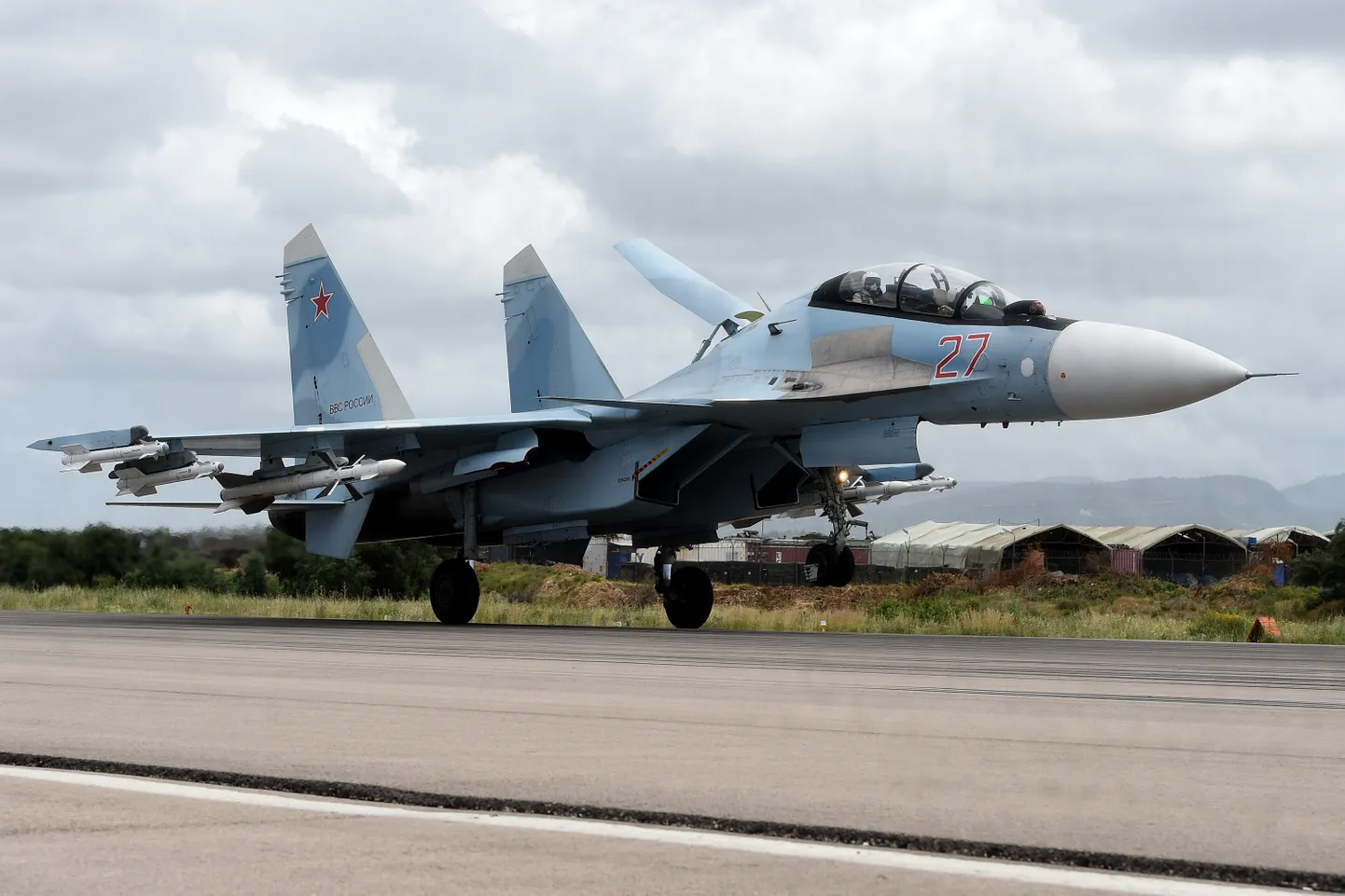 Vene hävituslennuk Suhhoi Su-35.