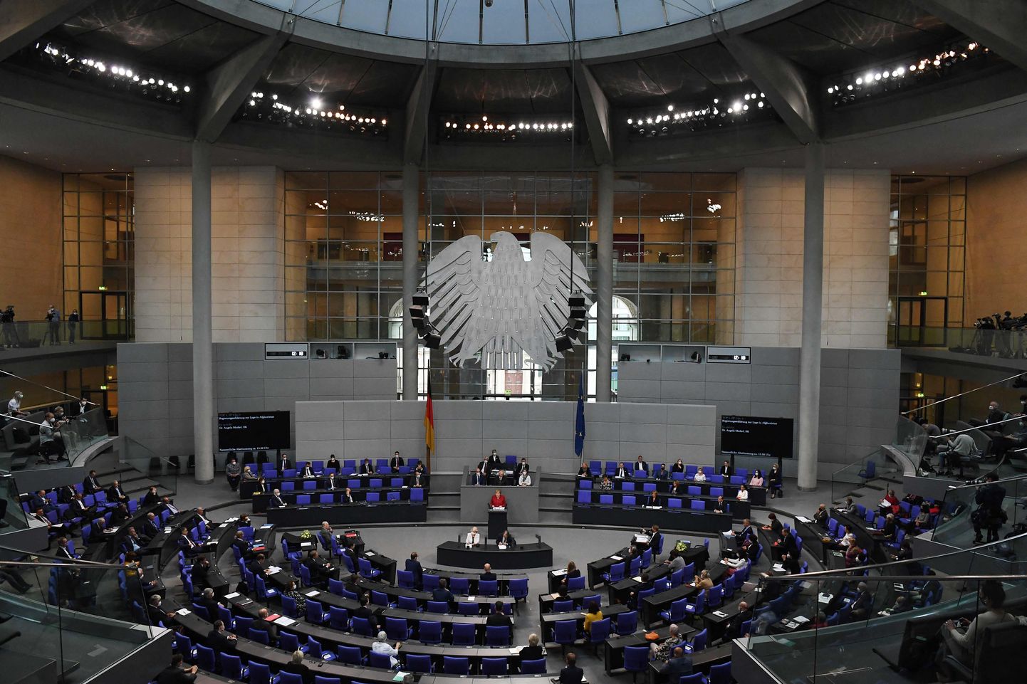 Saksa parlamendi alamkoda. Foto on illustratiivne.