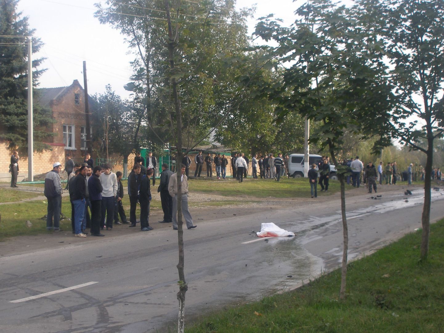 Inguššia siseministri konvoile korraldatud pommirünnaku paik.