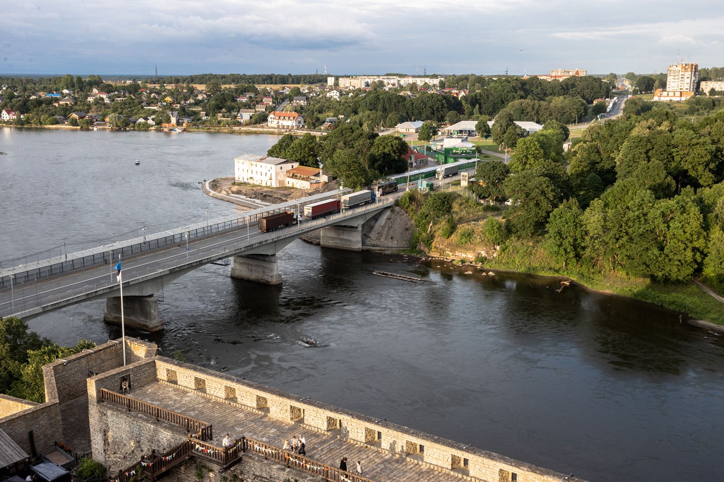 Narva. Eesti-Venemaa piir.