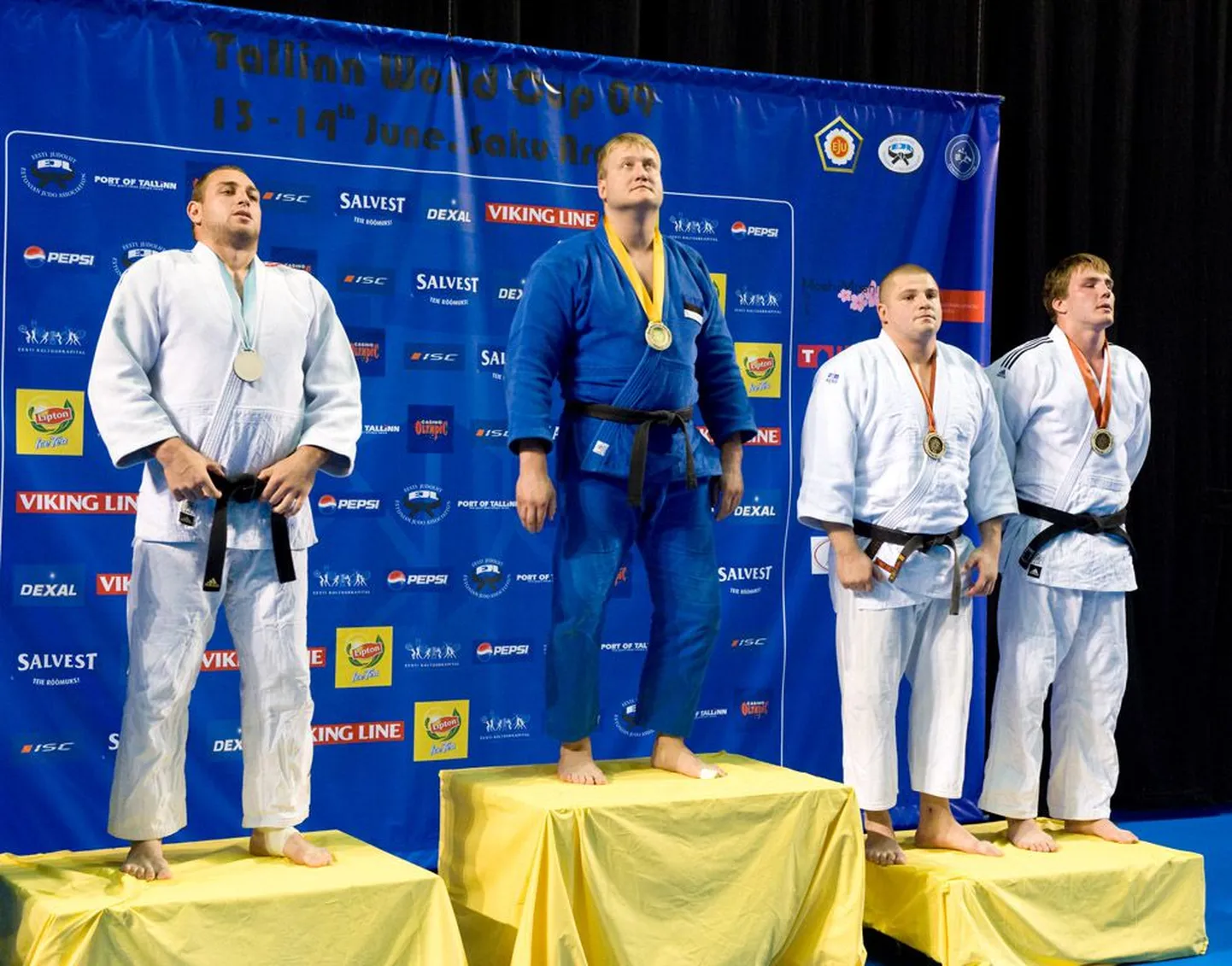 Enne nädalavahetust võidetud Rooma MK-etappi seisis Eesti parim judoka Martin Padar (sinises) maailmakarikaetapi võitjana kõrgeimal astmel mullu juunis Tallinna võistlusel.