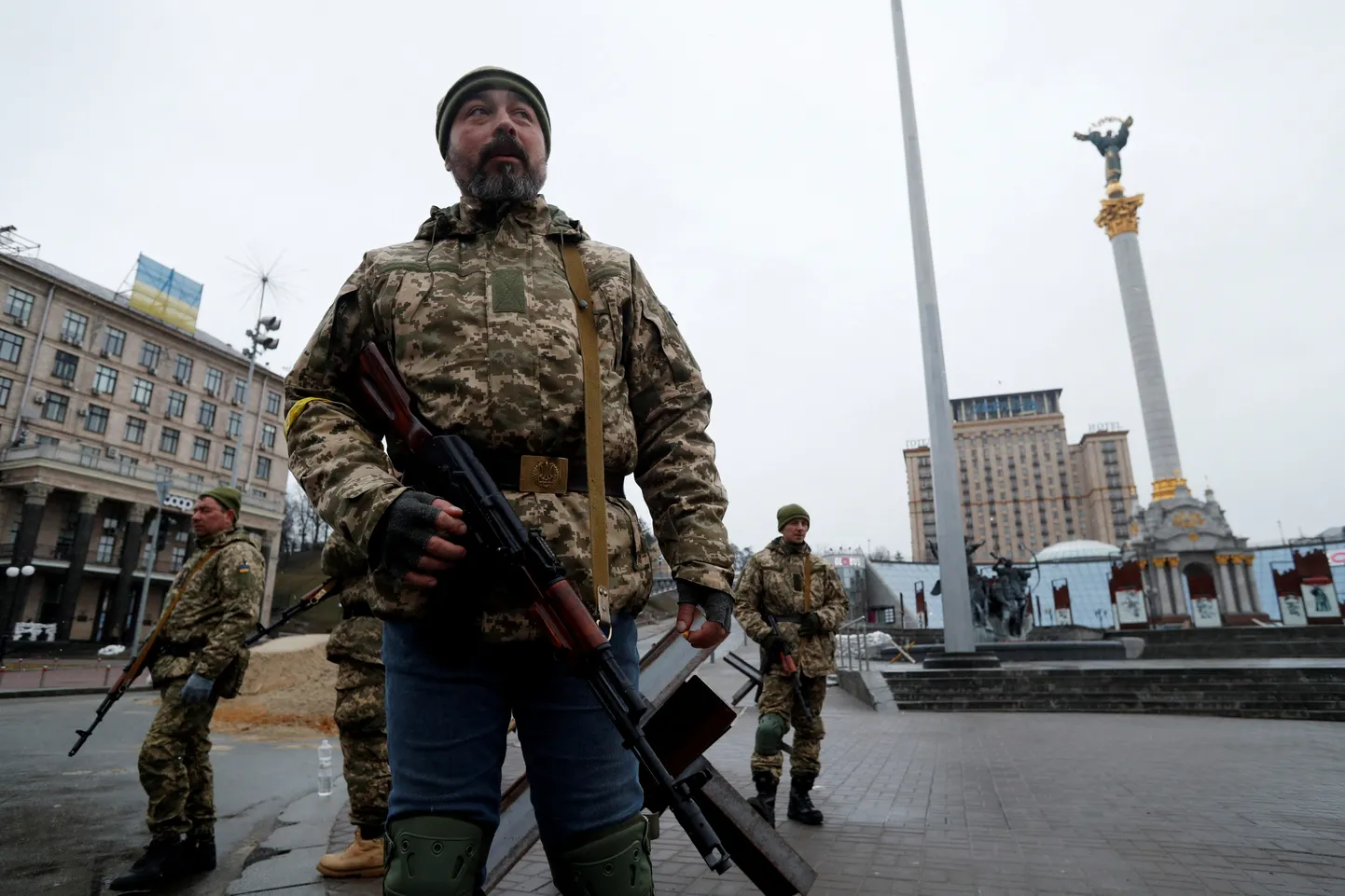 Территориальная оборона в Киеве.