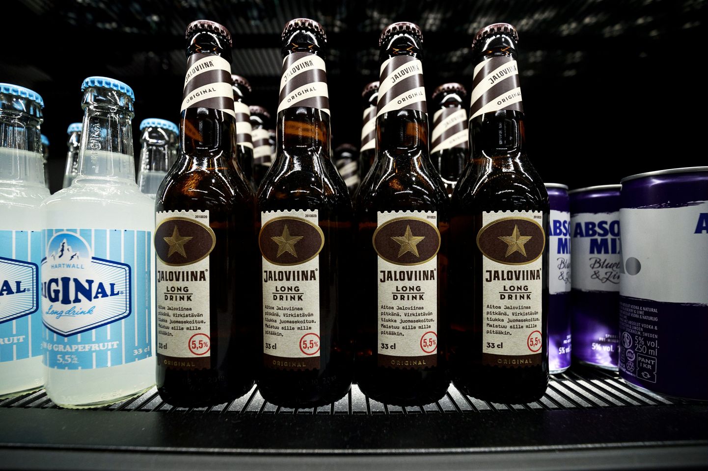 Продажи слабоалкогольных напитков в Финляндии.