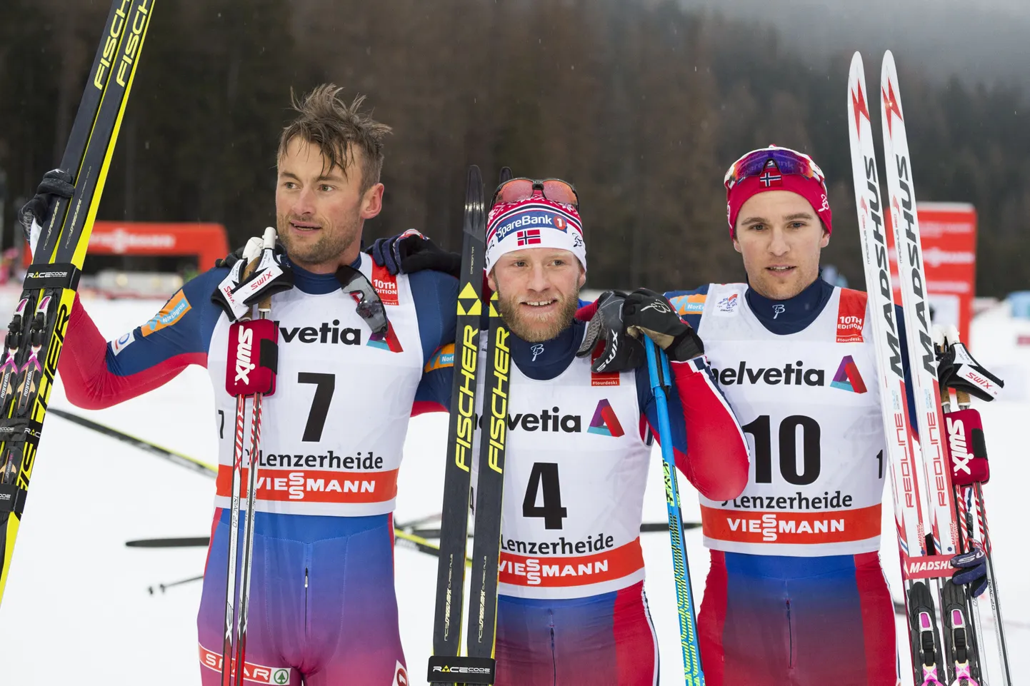 Petter Northug, Martin Johnsrud Sundby ja Didrik Tönseth